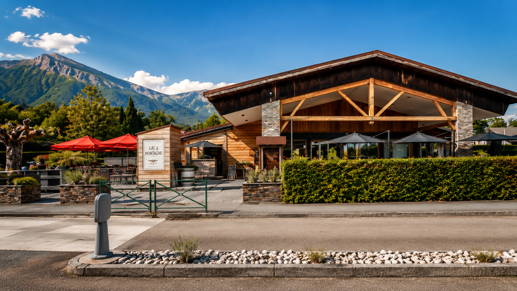 Façade du restaurant Lac & Montagne